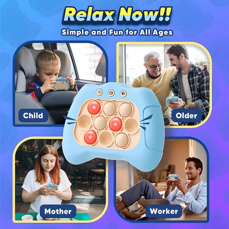 Bubble Pop Fidget Toy, Electronic Quick Push Game Console